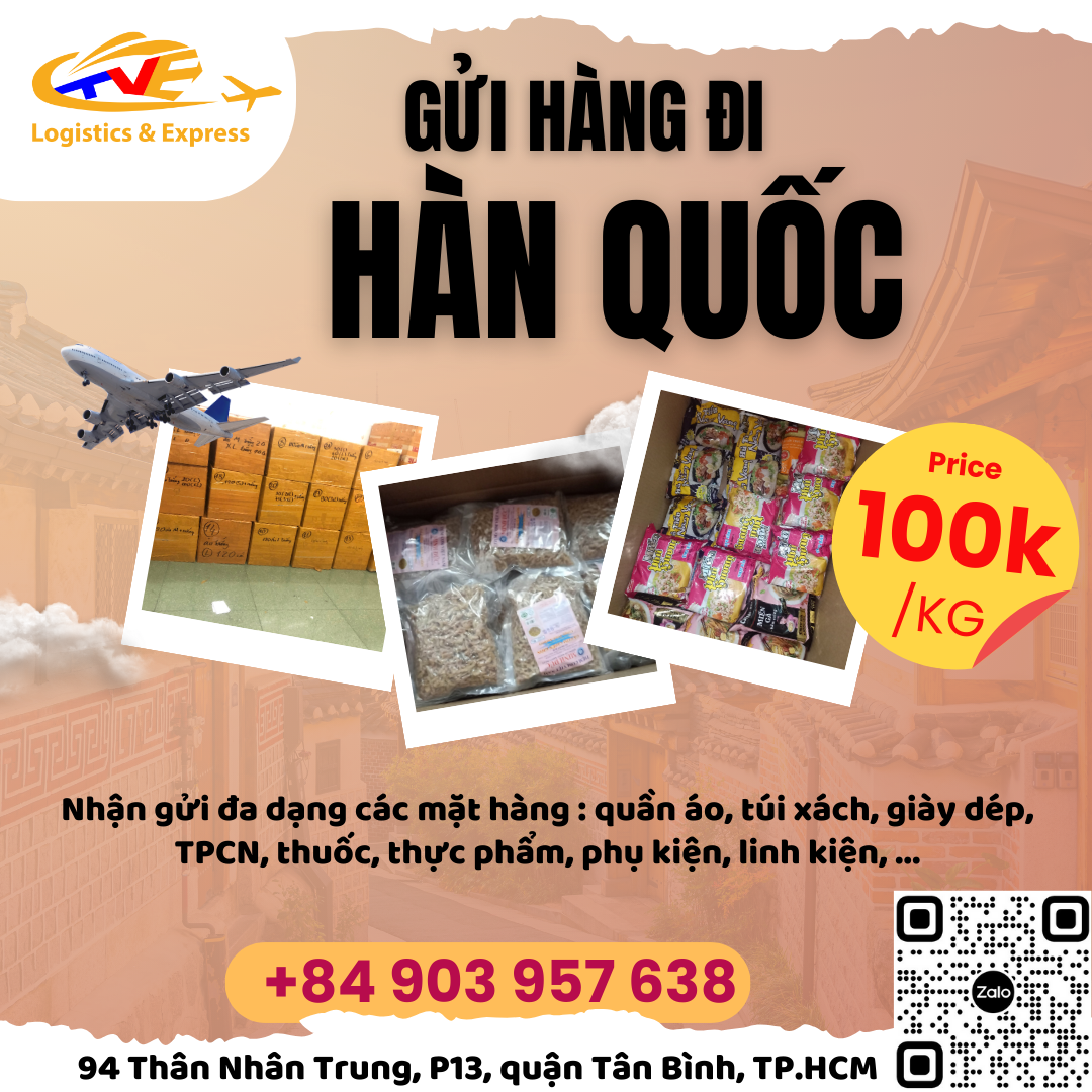 Gửi hàng đi Hàn Quốc - Tiến Việt Express